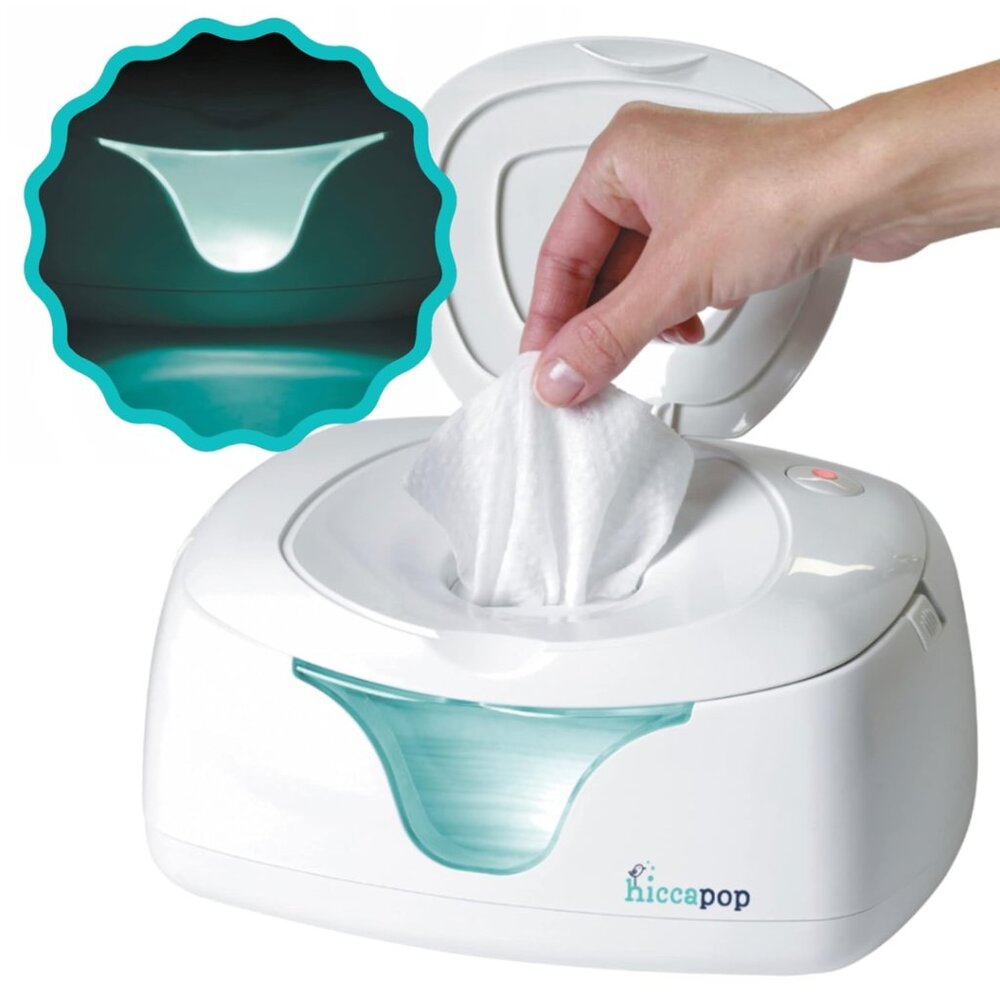 Hiccapop Baby Wipe Warmer and Baby Wet Wipe Dispenser With Light